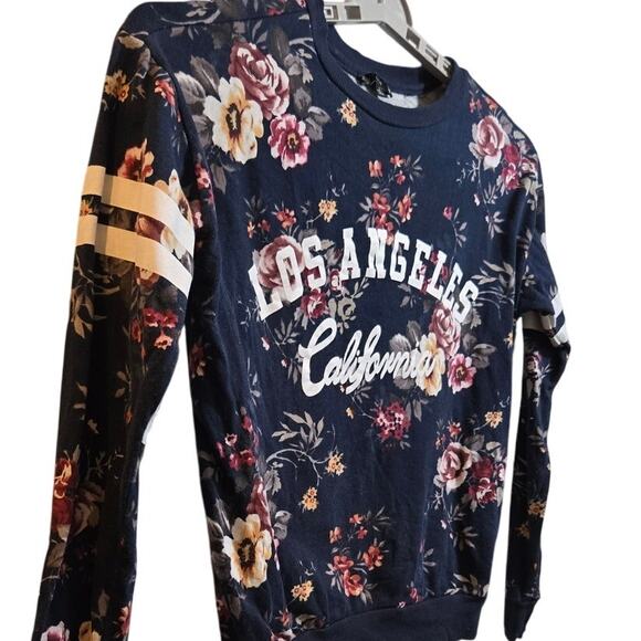 Iris‎ Charleston Floral Graphic Sweatshirt Large - Picture 2 of 7